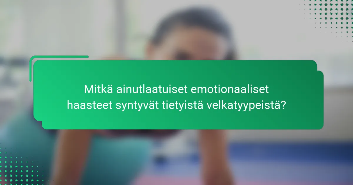 Mitkä ainutlaatuiset emotionaaliset haasteet syntyvät tietyistä velkatyypeistä?